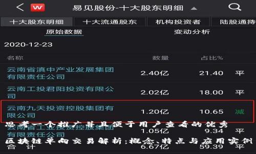 思考一个推广并且便于用户查看的优秀

区块链单向交易解析：概念、特点与应用实例