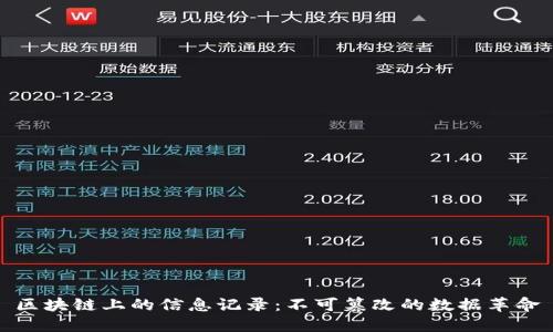 区块链上的信息记录：不可篡改的数据革命
